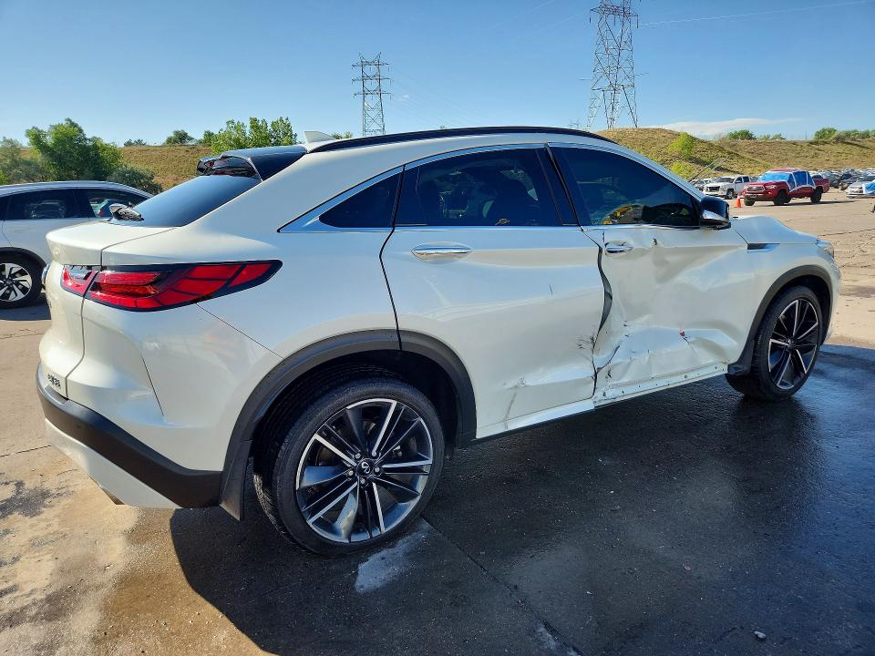 2022 Infiniti Qx55 VIN 3PCAJ5L30NF102816 COPART salvage auction — SIDE, Co - Public - Salvage Title, sold $10,700 on 2026-07-22 (photo 3)