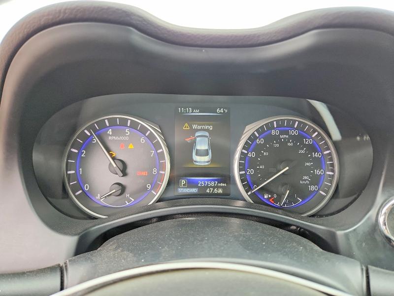 2014 Infiniti Q50 VIN JN1BV7AR3EM691334 COPART salvage auction — HAIL, Co - Dis/Dlr/Exp Only Clean Title, sold $400 on 2026-07-13 (photo 9)