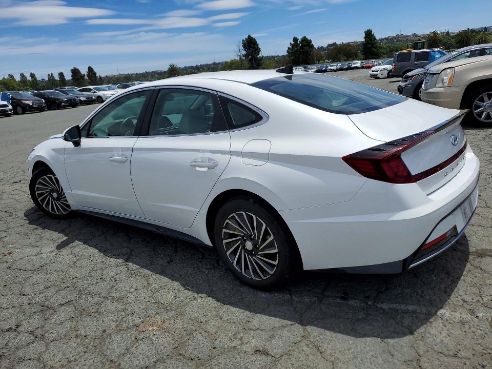2021 Hyundai Sonata hybrid VIN KMHL34JJ7MA027761 COPART salvage auction — FRONT END, Ca - Salvage Certificate, sold $15 on 2026-07-24 (photo 2)