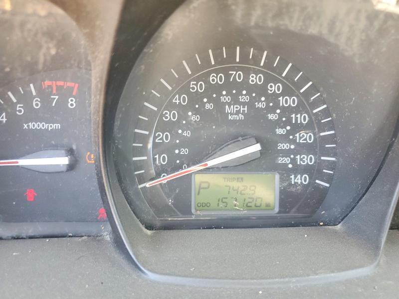 2009 Kia Spectra VIN KNAFE221395630931 COPART salvage auction — REAR END, MO - SALVAGE CERTIFICATE OF TITLE, sold $425 on 2026-07-02 (photo 9)