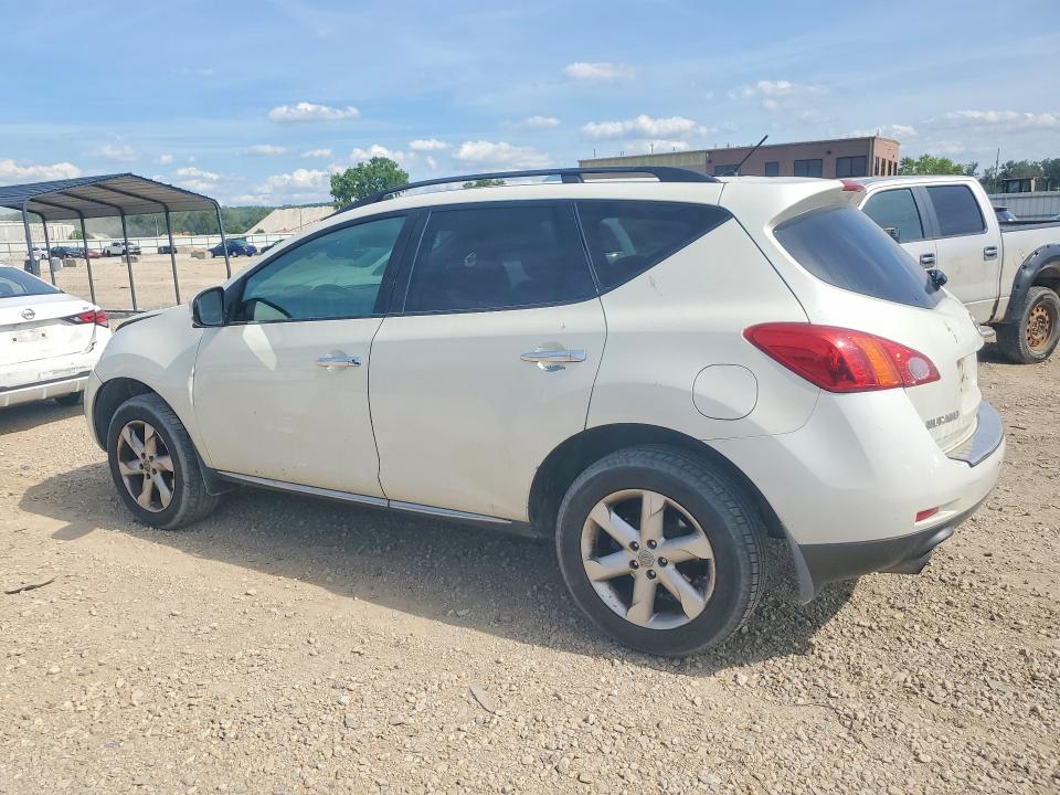 2009 Nissan Murano VIN JN8AZ18W89W134021 COPART salvage auction — FRONT END, Mo - Salvage Certificate Of Title, sold $450 on 2026-07-23 (photo 2)