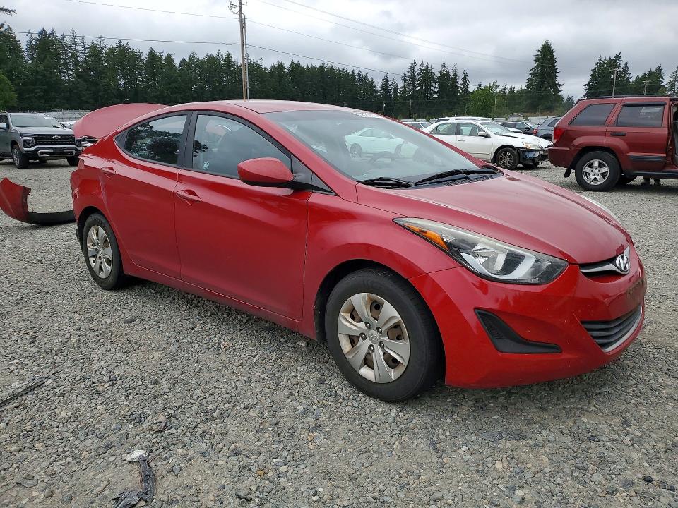2016 Hyundai Elantra VIN KMHDH4AE6GU489224 COPART salvage auction — REAR END, Wa - Bill Of Sale, sold $925 on 2026-07-31 (photo 4)