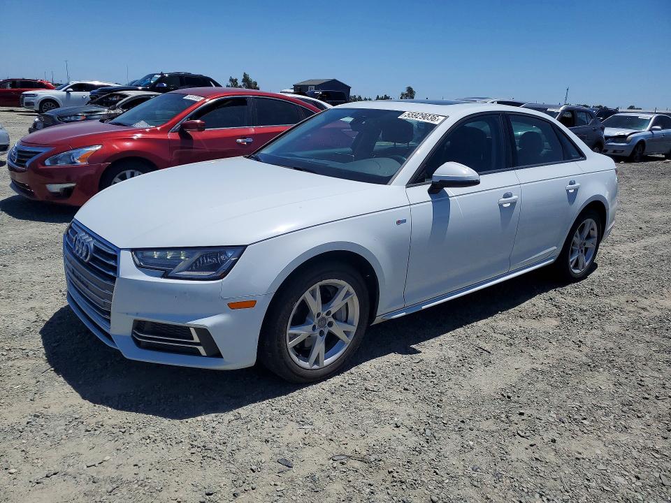 2018 Audi A4 VIN WAUDNAF46JA223042 COPART salvage auction — SIDE, CA - SALVAGE CERTIFICATE, sold $1,050 on 2026-07-21 (photo 1)
