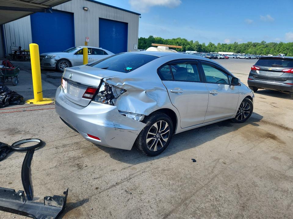 2013 Honda Civic VIN 2HGFB2F85DH558488 COPART salvage auction — FRONT END, PA - CERT OF SALV-R=RECONSTRUCTED, sold $525 on 2026-07-02 (photo 3)