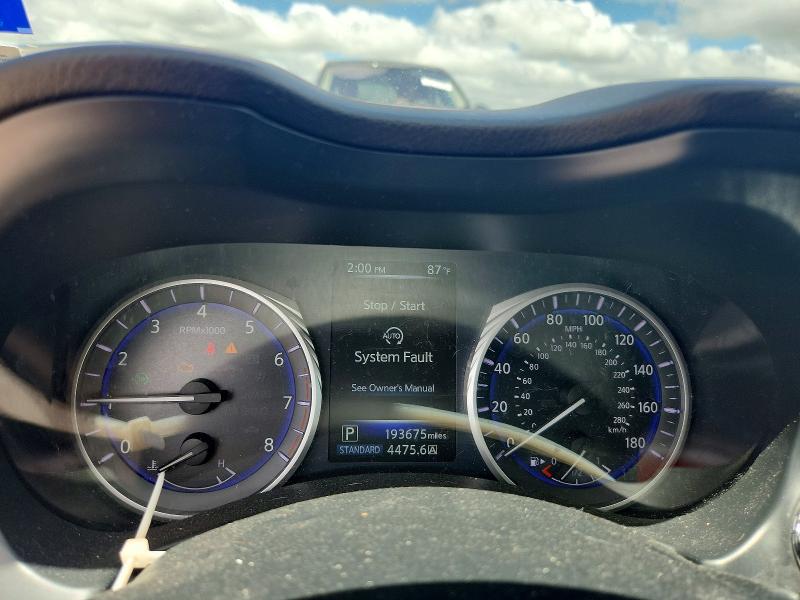2016 Infiniti Q50 VIN JN1CV7AP5GM201692 COPART salvage auction — SIDE, Tx - Salvage Vehicle Title, sold $90 on 2026-07-16 (photo 9)