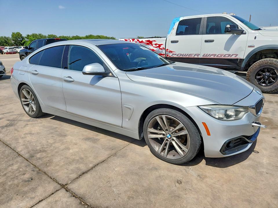 2017 BMW 4er VIN WBA4F7C57HG787335 COPART salvage auction — UNDERCARRIAGE, Tx - Salvage Vehicle Title, sold $2,000 on 2026-08-13 (photo 4)
