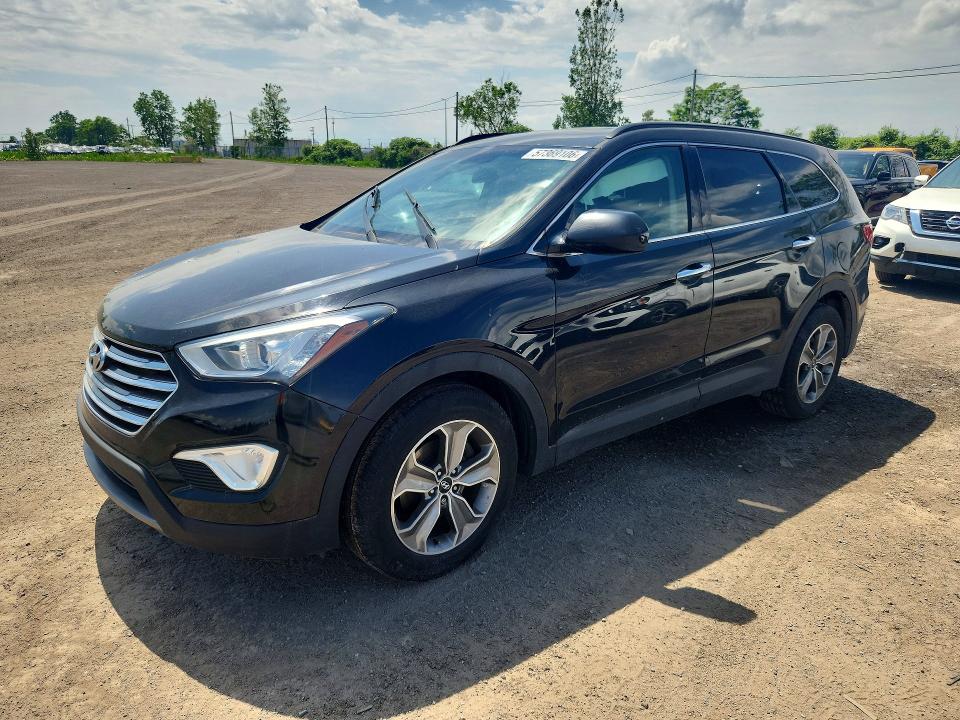 2014 Hyundai Santa fe VIN KM8SM4HF3EU042185 COPART salvage auction — SIDE, Qc - Gravement Accidente, sold $1,100 on 2026-07-28 (photo 1)