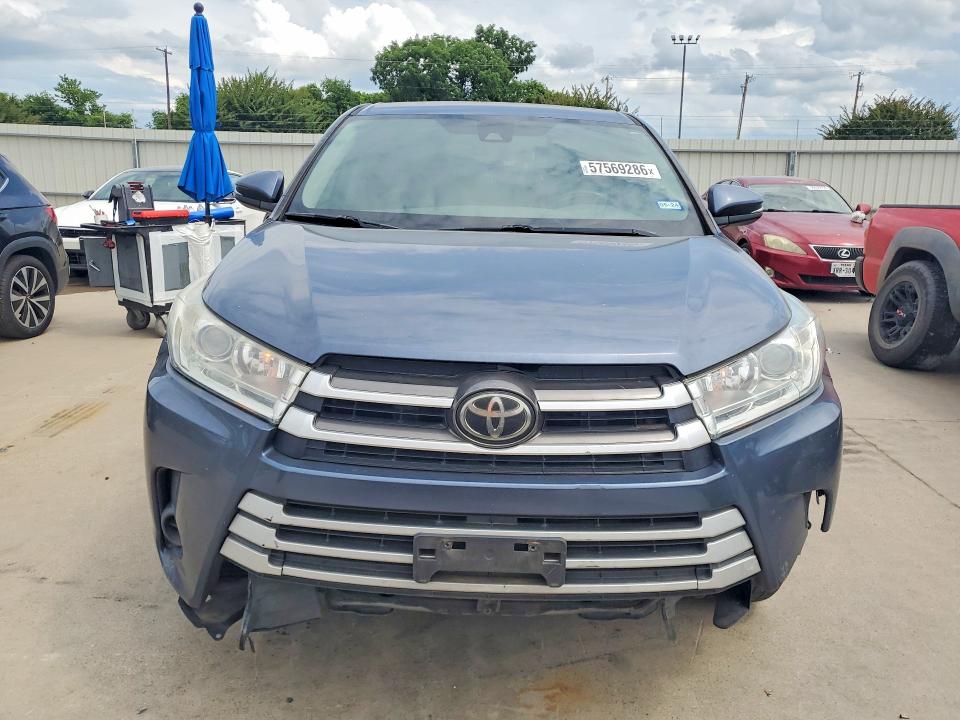2019 Toyota Highlander VIN 5TDZZRFH1KS329496 COPART salvage auction — FRONT END, Tx - Certificate Of Title, sold $3,950 on 2026-07-15 (photo 5)