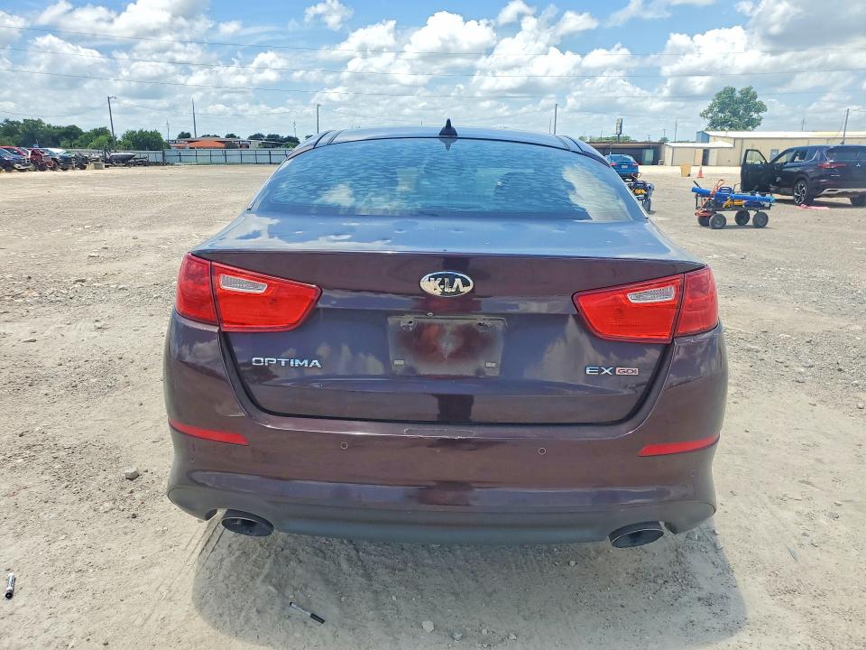 2014 Kia Optima VIN 5XXGN4A71EG266815 COPART salvage auction — FRONT END, Salvage Title, sold $600 on 2026-07-15 (photo 6)