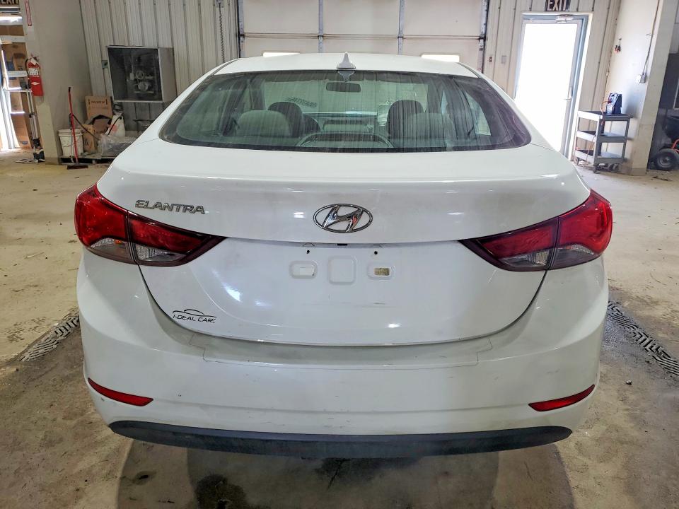 2016 Hyundai Elantra VIN 5NPDH4AE3GH746791 COPART salvage auction — FRONT END, Pa - Certificate Of Salvage, sold $700 on 2026-07-06 (photo 6)