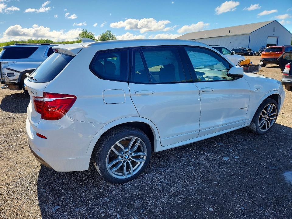 2017 BMW X3 VIN 5UXWX9C56H0T10553 COPART salvage auction — FRONT END, Oh - Cert Of Title-Salvage, sold $3,300 on 2026-07-27 (photo 3)