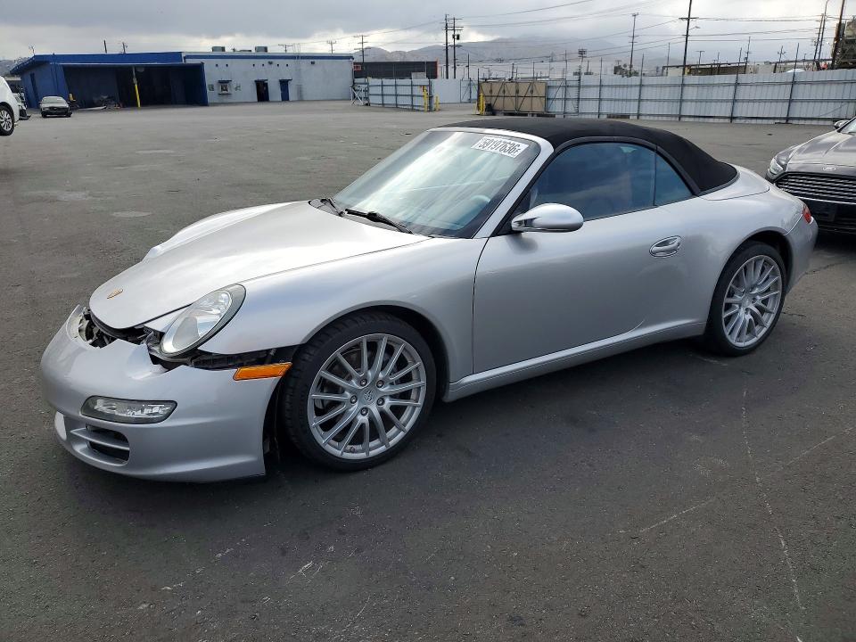 2007 Porsche 911 VIN WP0CA29937S765922 COPART salvage auction — FRONT END, Ca - Salvage Certificate, sold $13,200 on 2026-07-15 (photo 1)