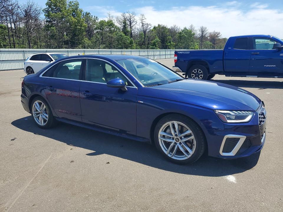 2024 Audi A4 VIN WAUDAAF49RN011588 COPART salvage auction — FRONT END, NY - MV-907A SALVAGE CERTIFICATE, sold $11,800 on 2026-09-04 (photo 4)