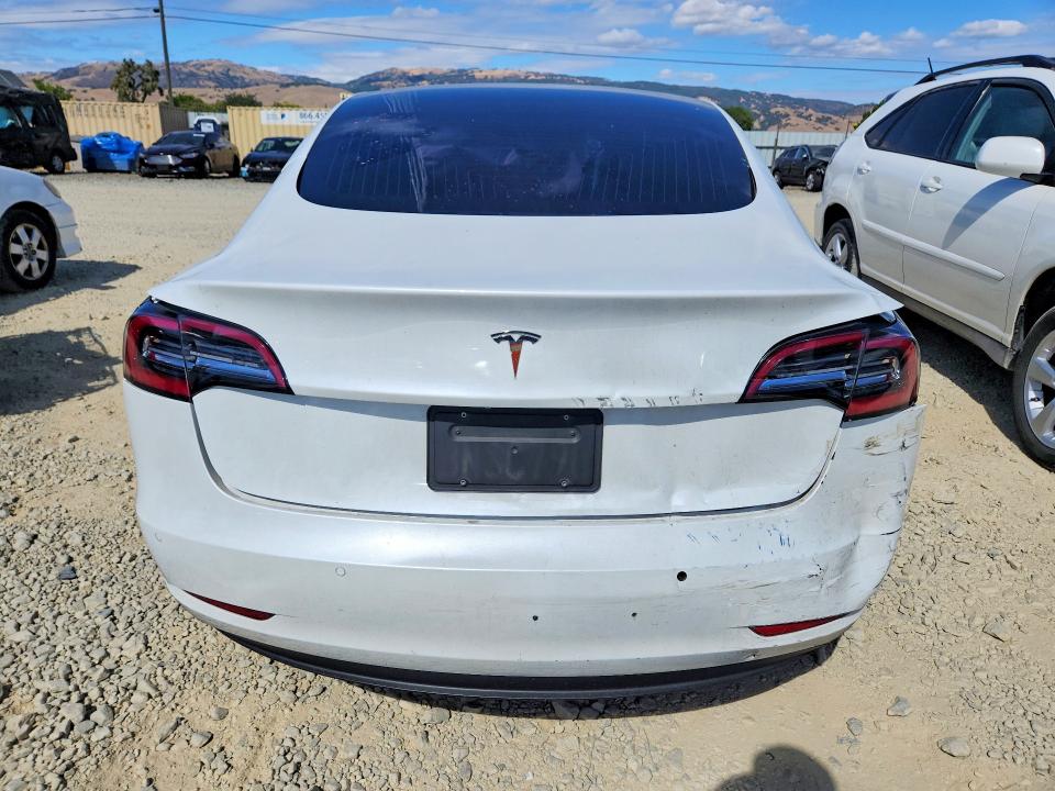 2020 Tesla Model 3 VIN 5YJ3E1EA8LF633311 COPART salvage auction — REAR END, Ca - Salvage Certificate, sold $4,450 on 2026-07-16 (photo 6)