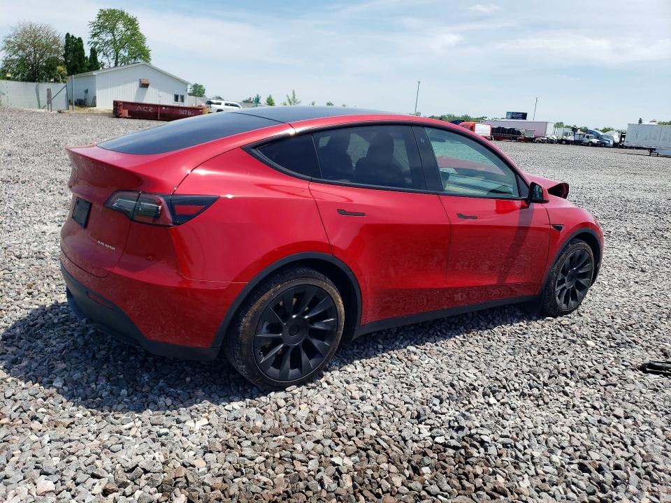 2023 Tesla Model y VIN 7SAYGDEE2PF766482 COPART salvage auction — FRONT END, In - Cert Of Title-Salvage Title, sold $7,500 on 2026-07-28 (photo 3)