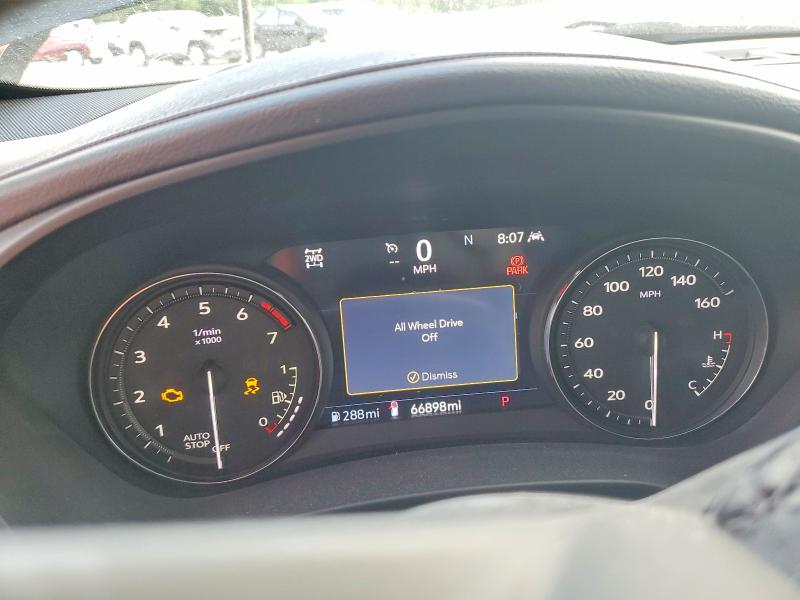 2023 Cadillac Xt4 VIN 1GYFZDR40PF100551 COPART salvage auction — FRONT END, Salvage Title, sold $7,250 on 2026-08-20 (photo 9)