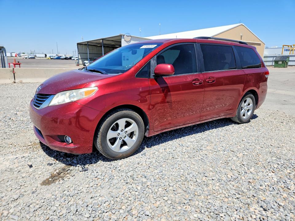 2011 Toyota Sienna VIN 5TDKK3DC4BS075986 COPART salvage auction — HAIL, Co - Certificate Of Title, sold $2,050 on 2026-07-07 (photo 1)