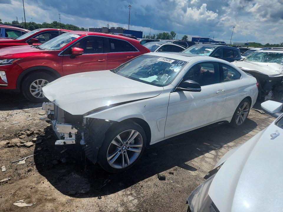 2016 BMW 4 series VIN WBA3R5C54GK373447 COPART salvage auction — FRONT END, Mi - Certificate Of Title, sold $300 on 2026-07-28 (photo 1)