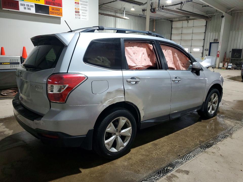 2015 Subaru Forester VIN JF2SJARCXFH417534 COPART salvage auction — FRONT END, Pa - Certificate Of Salvage, sold $400 on 2026-07-16 (photo 3)