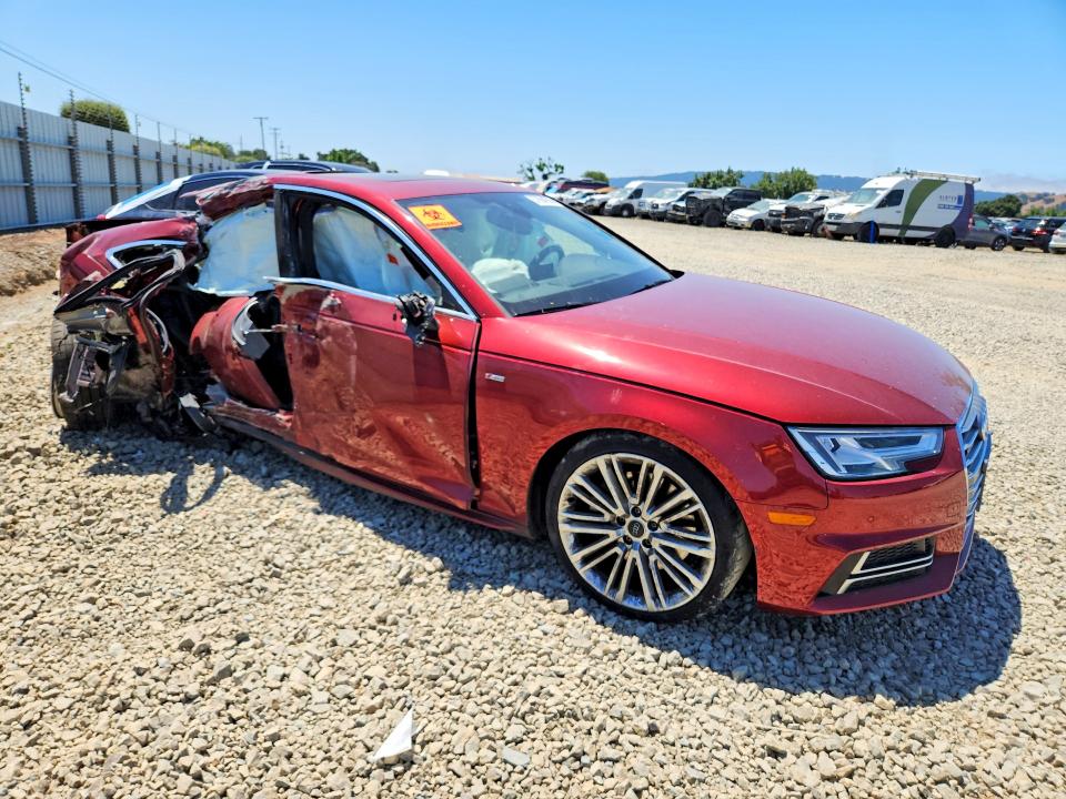 2018 Audi A4 VIN WAUENAF42JA010139 COPART salvage auction — SIDE, Ca - Salvage Certificate, sold $3,450 on 2026-07-14 (photo 4)