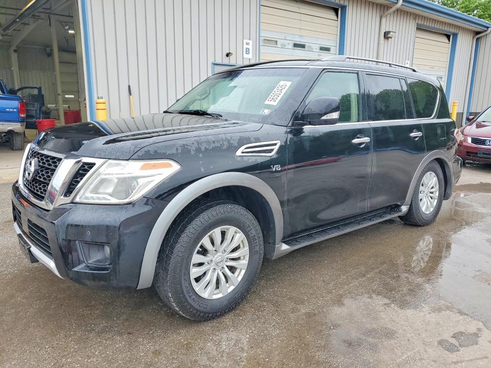 2017 Nissan Armada VIN JN8AY2NC0H9506452 COPART salvage auction — MECHANICAL, Wv - Certificate Of Title (P), sold $2,700 on 2026-07-08 (photo 1)