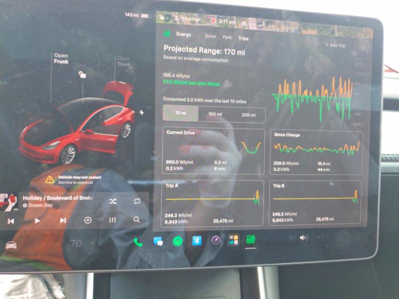 2018 Tesla Model 3 VIN 5YJ3E1EA2JF153987 COPART salvage auction — FRONT END, FL - CERT OF TITLE SLVG REBUILDABLE, sold $1,600 on 2026-07-24 (photo 9)