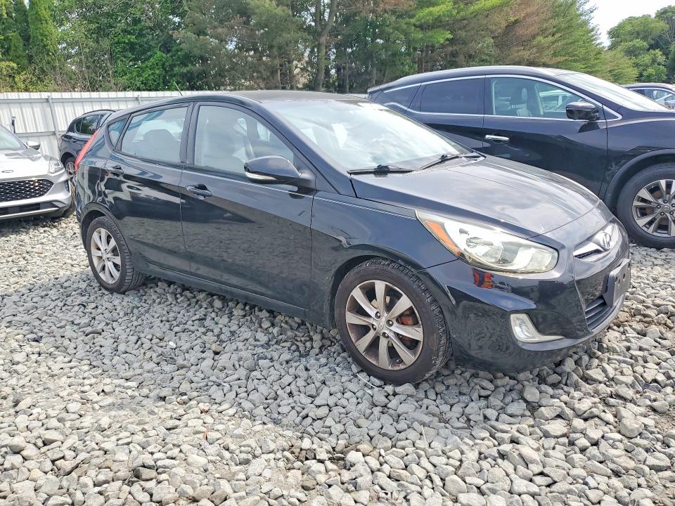 2013 Hyundai Accent VIN KMHCU5AE9DU119846 COPART salvage auction — SIDE, Nj - Cert Of Title-Salvage, sold $750 on 2026-07-22 (photo 4)