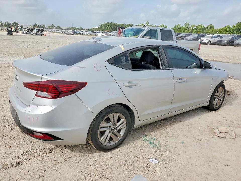 2019 Hyundai Elantra VIN 5NPD84LF8KH407376 COPART salvage auction — VANDALISM, TX - SALVAGE VEHICLE TITLE (P), sold $1,550 on 2026-07-02 (photo 3)