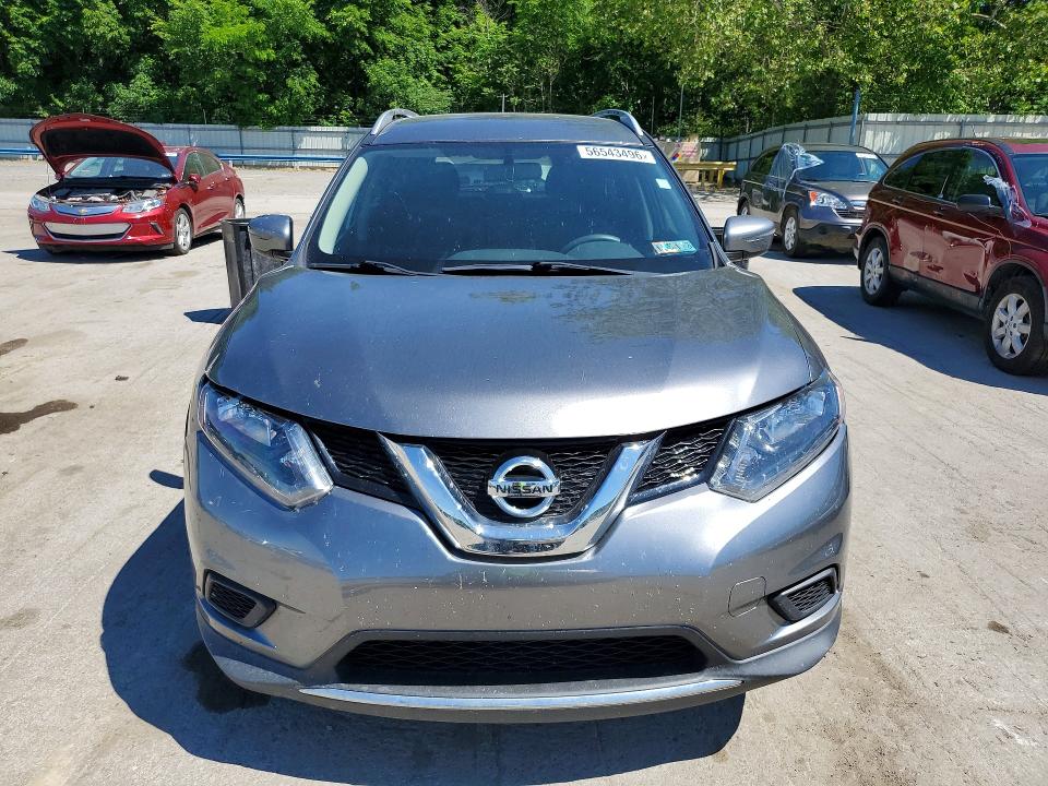 2016 Nissan Rogue VIN KNMAT2MT5GP729849 COPART salvage auction — FRONT END, Pa - Cert Of Title, sold $1,550 on 2026-07-23 (photo 5)