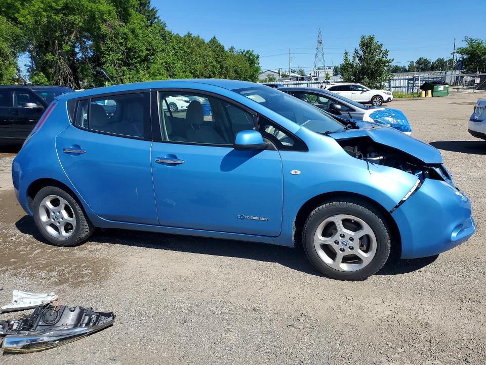 2012 Nissan Leaf VIN JN1AZ0CP7CT016088 COPART salvage auction — FRONT END, On - Permit Salvage, sold $400 on 2026-07-14 (photo 4)