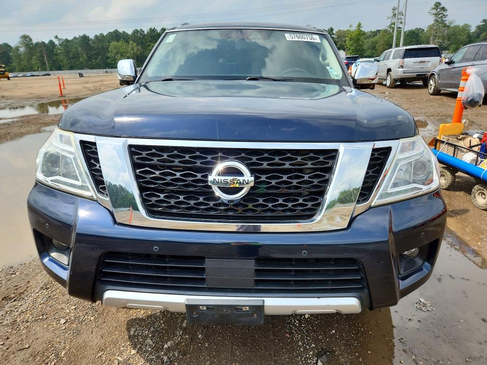 2018 Nissan Armada VIN JN8AY2NC9JX501235 COPART salvage auction — REAR END, La - Cert Of Title-Salvage, sold $125 on 2026-07-24 (photo 5)