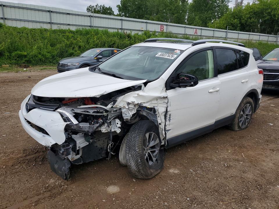 2018 Toyota Rav 4 VIN JTMRJREV4JD243351 COPART salvage auction — FRONT END, Mi - Certificate Of Title, sold $5,050 on 2026-08-01 (photo 1)
