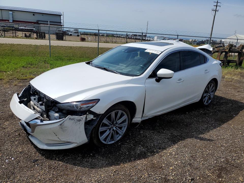 2018 Mazda 6 VIN JM1GL1WY5J1309516 COPART salvage auction — ROLLOVER, Ab - Oop - Salvage, sold $100 on 2026-07-23 (photo 1)