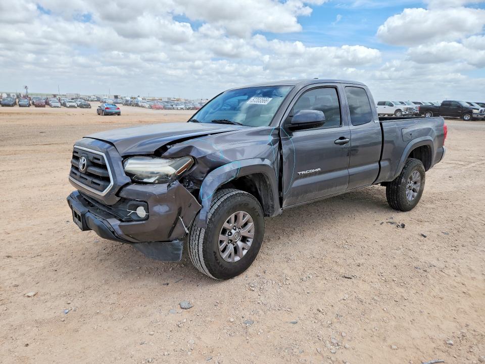 2016 Toyota Tacoma VIN 5TFRX5GN0GX070391 COPART salvage auction — FRONT END, TX - SALVAGE VEHICLE TITLE (P), sold $2,100 on 2026-07-29 (photo 1)