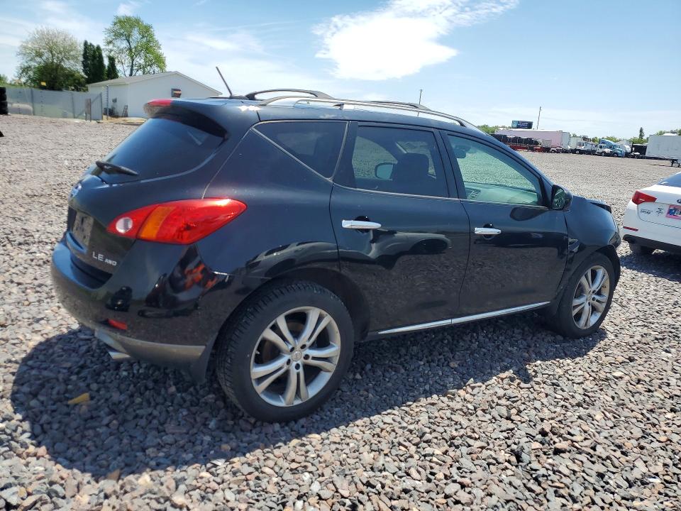 2009 Nissan Murano VIN JN8AZ18WX9W114286 COPART salvage auction — FRONT END, In - Cert Of Title-Salvage Title, sold $525 on 2026-07-21 (photo 3)