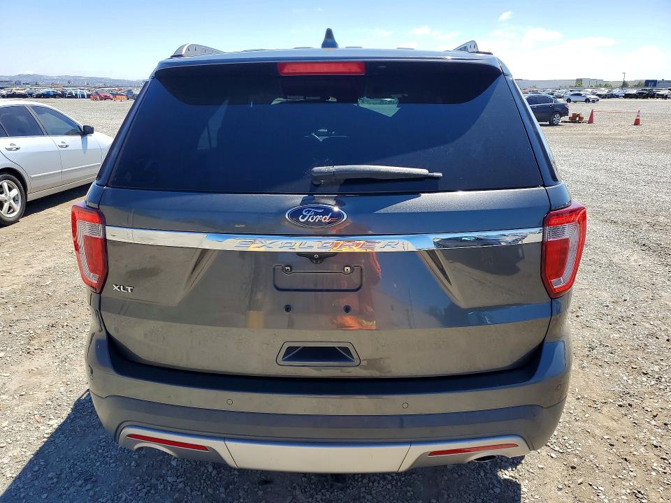 2017 Ford Explorer VIN 1FM5K7D83HGD04544 COPART salvage auction — FRONT END, Ca - Salvage Certificate, sold $1,450 on 2026-07-02 (photo 6)