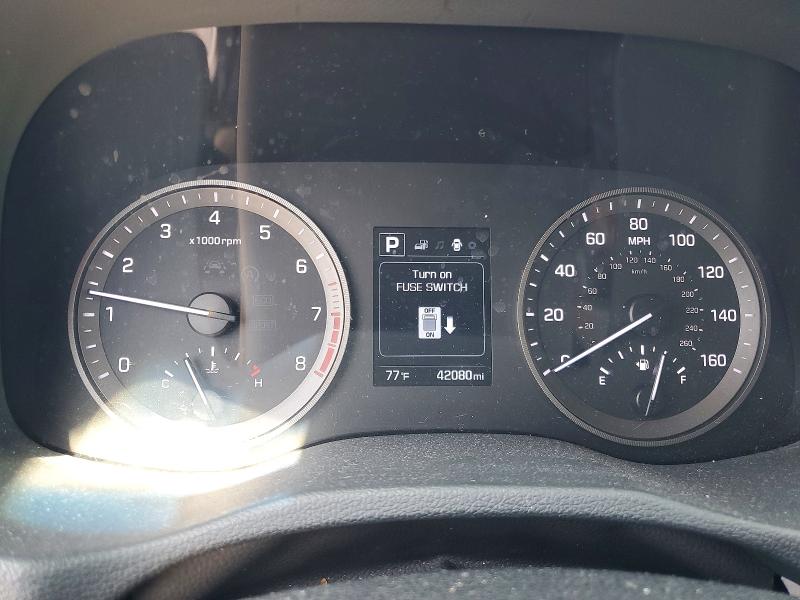 2018 Hyundai Tucson VIN KM8J33A47JU791941 COPART salvage auction — VANDALISM, Ca - Salvage Certificate, sold $3,650 on 2026-07-07 (photo 9)