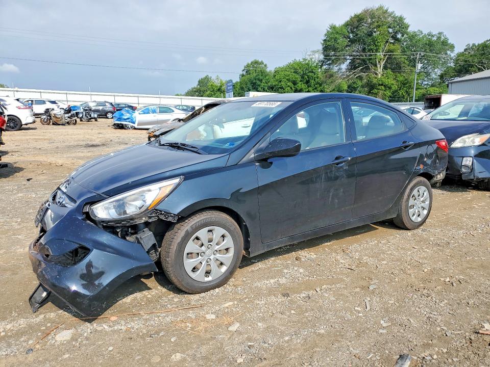 2017 Hyundai Accent VIN KMHCT4AE6HU353767 COPART salvage auction — FRONT END, Va - Cert Of Title - Salvage, sold $625 on 2026-07-10 (photo 1)