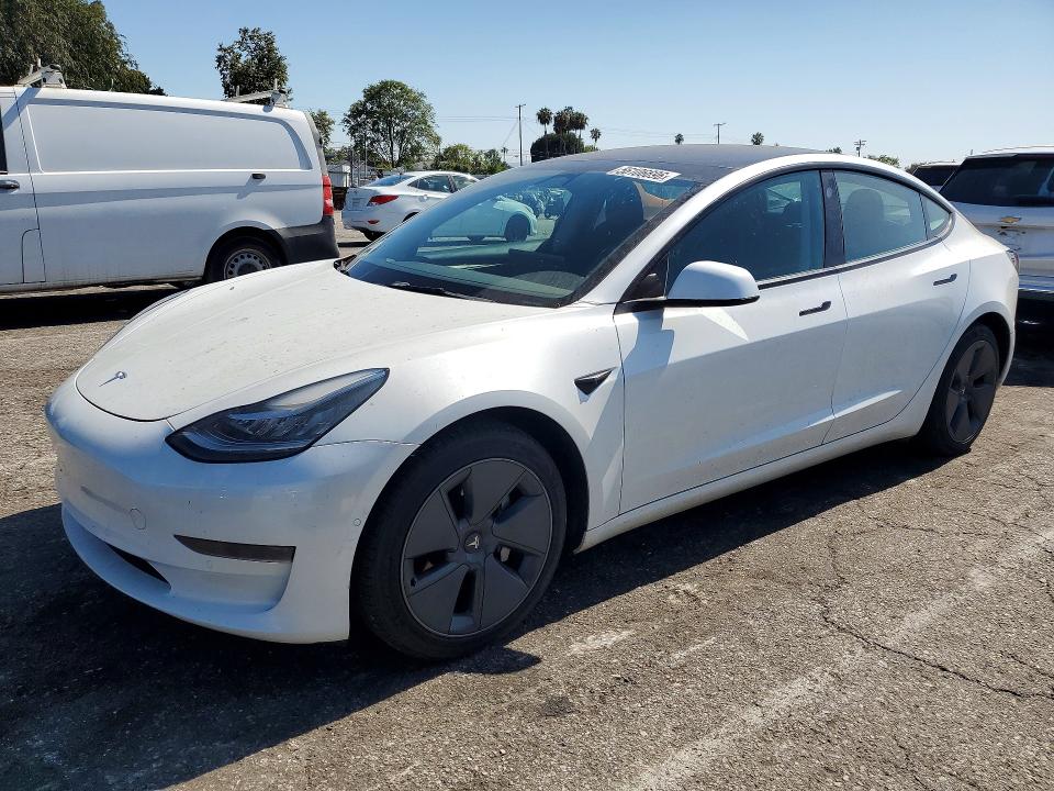 2022 Tesla Model 3 VIN 5YJ3E1EA6NF245903 — COPART salvage auction photo