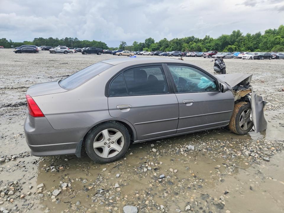 2005 Honda Civic VIN 1HGES26775L022665 COPART salvage auction — FRONT END, GA - CERT OF TITLE-SALVAGE, sold $250 on 2026-07-09 (photo 3)