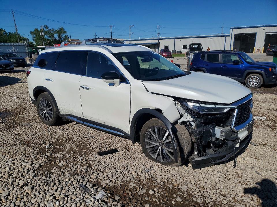 2025 Infiniti VIN 5N1AL1GS3SC342662 COPART salvage auction — FRONT END, Il - Salvage Certificate, sold $13,700 on 2026-09-02 (photo 4)