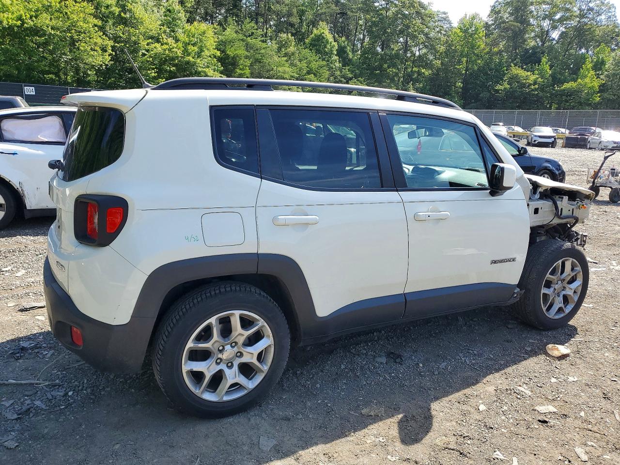 2016 Jeep Renegade VIN ZACCJABT1GPD10444 COPART salvage auction — Front End, MD - CERT OF SALVAGE > 75% DAMAGE, sold $875 on 2026-07-10 (photo 3)