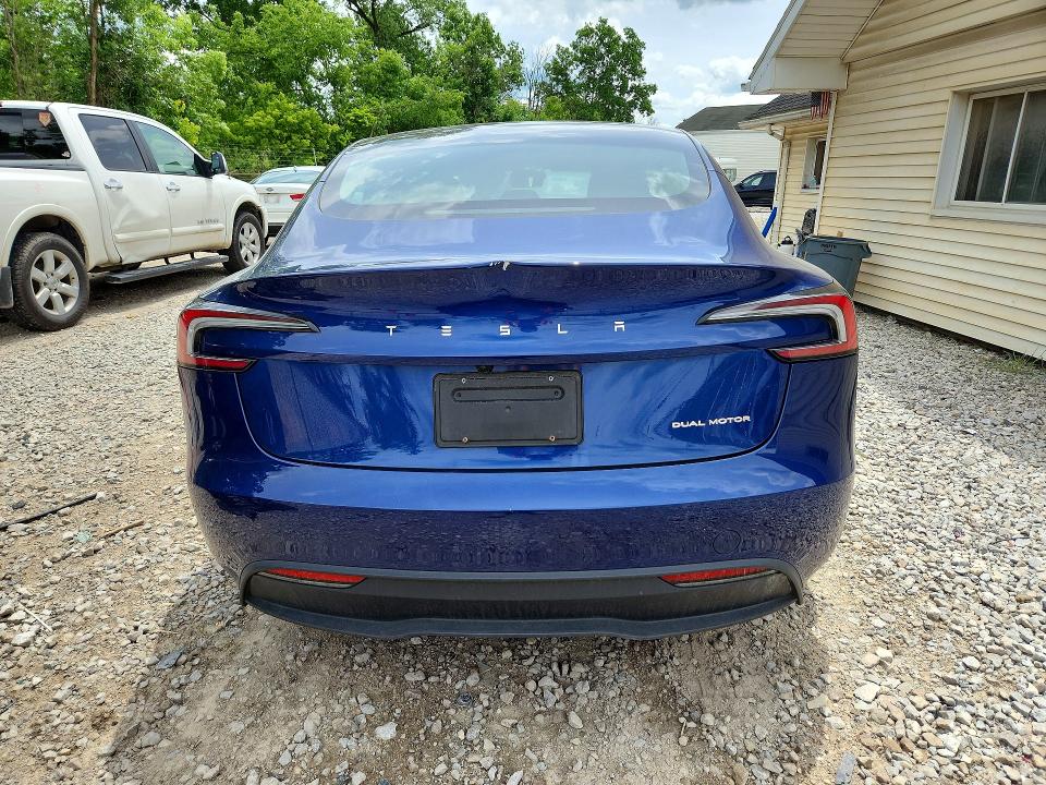 2025 Tesla VIN 5YJ3E1EB5SF951572 COPART salvage auction — FRONT END, Oh - Cert Of Title-Salvage, sold $12,900 on 2026-07-22 (photo 6)