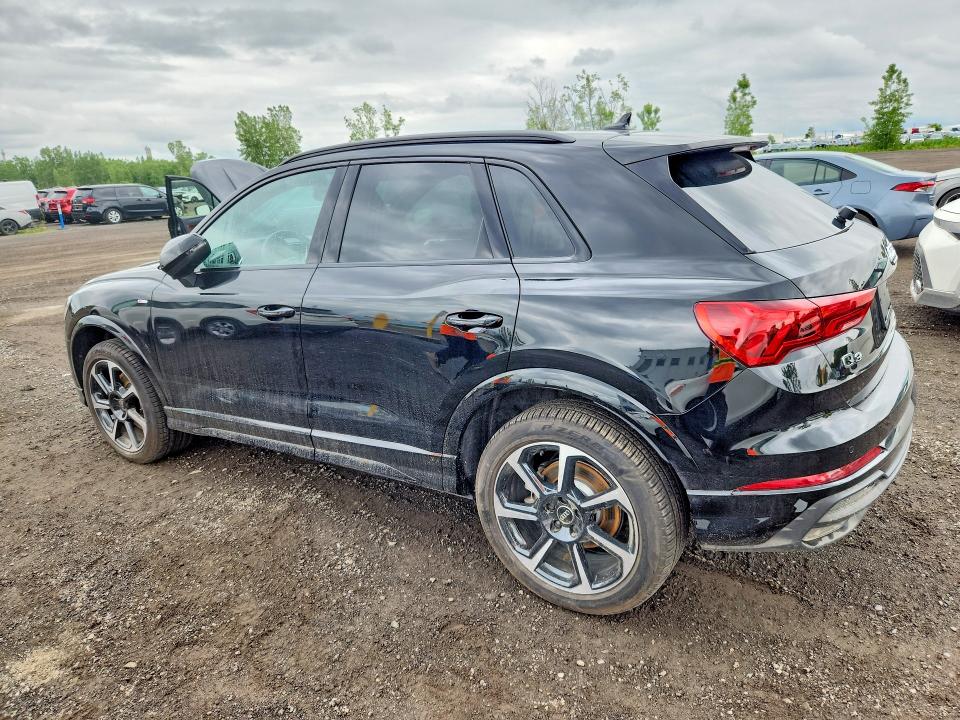 2025 Audi Q3 VIN WA1FECF31S1048922 COPART salvage auction — WATER/FLOOD, Qc - Irrecuperable, sold $8,000 on 2026-08-18 (photo 2)