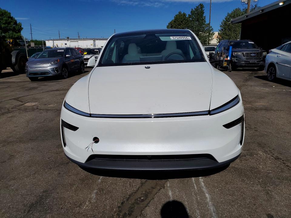 2026 Tesla Model y VIN 7SAYGDEE1TF336307 COPART salvage auction — FRONT END, Co - Public - Salvage Title, sold $28,500 on 2026-07-16 (photo 5)
