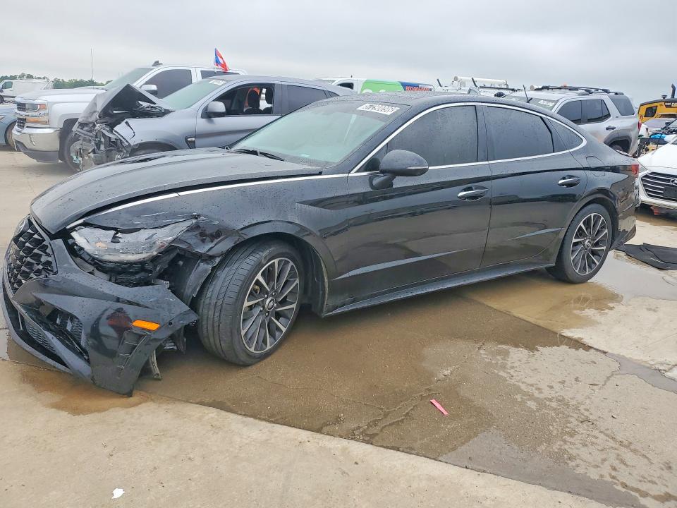 2022 Hyundai Sonata VIN KMHL34J21NA174040 COPART salvage auction — SIDE, Tx - Certificate Of Title, sold $875 on 2026-07-16 (photo 1)