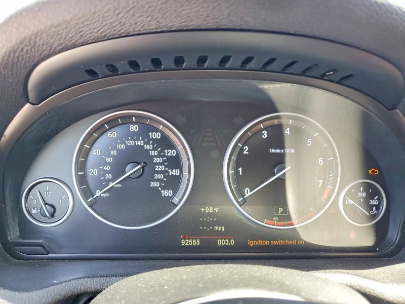 2013 BMW VIN 5UXWX9C58D0A19680 COPART salvage auction — REAR END, Fl - Cert Of Title Slvg Rebuildable, sold $1,150 on 2026-07-31 (photo 9)