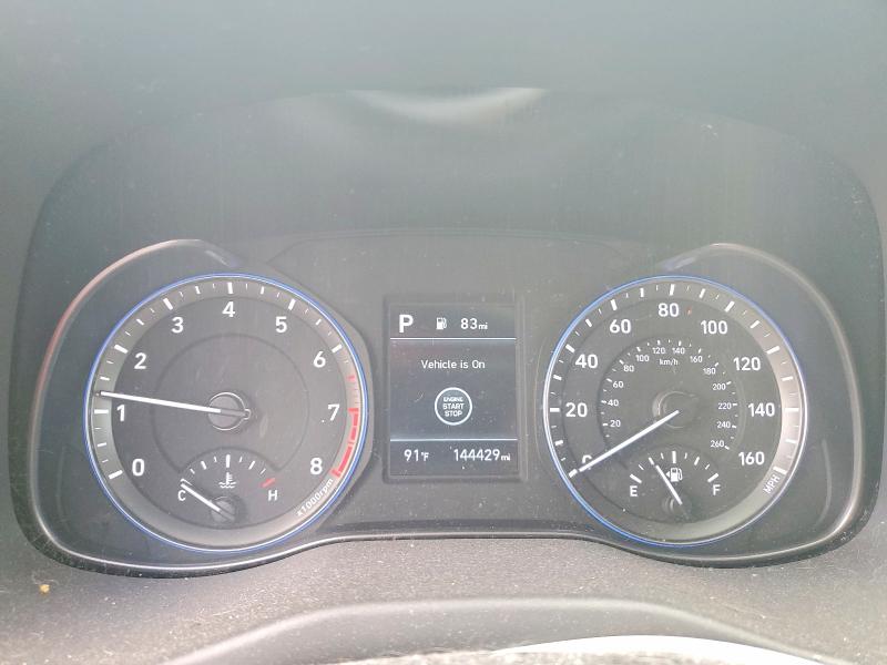 2019 Hyundai Kona VIN KM8K22AA7KU253801 COPART salvage auction — REAR END, Nc - Salvage Certificate Of Title, sold $3,600 on 2026-07-16 (photo 9)
