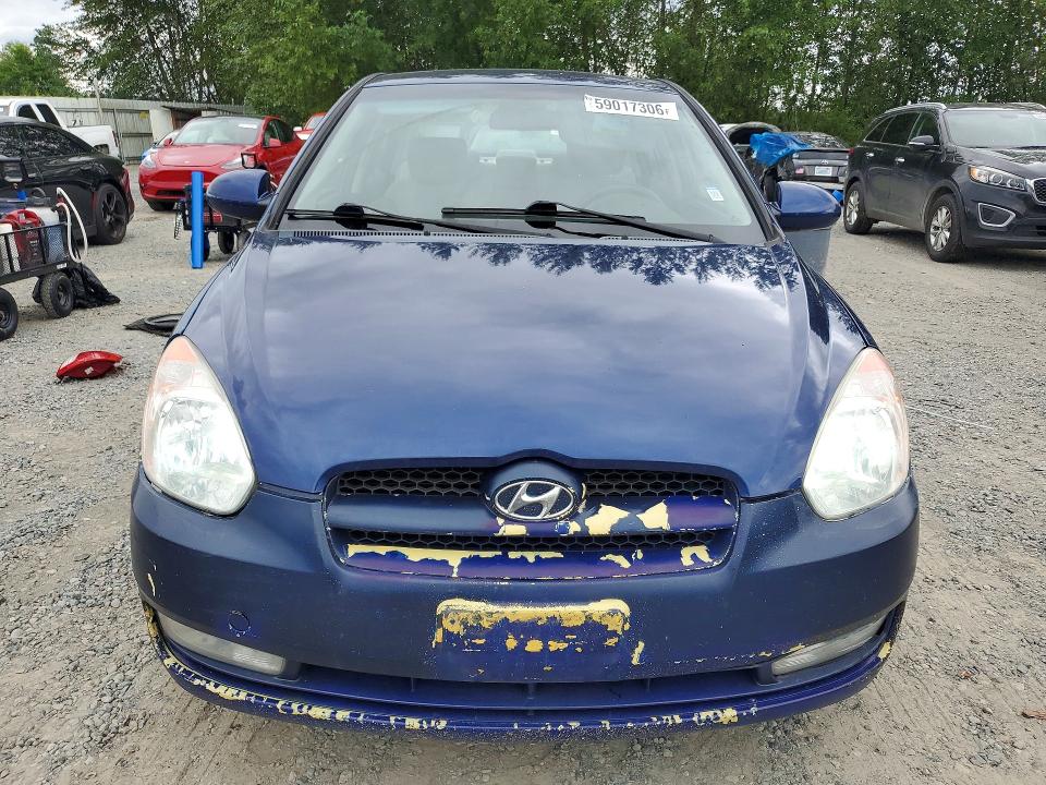 2009 Hyundai Accent VIN KMHCN46CX9U284102 COPART salvage auction — REAR END, Wa - Bill Of Sale, sold $225 on 2026-07-27 (photo 5)