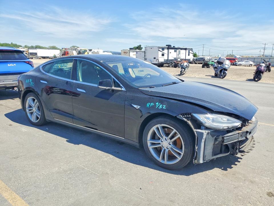 2014 Tesla Model s VIN 5YJSA1H12EFP35855 COPART salvage auction — FRONT END, Id - Salvage Certificate Of Title, sold $1,650 on 2026-07-23 (photo 4)